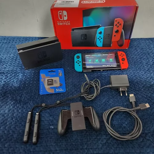 Nintendo Switch OLED 128 Gb Destravado Com 10 Jogos Switch