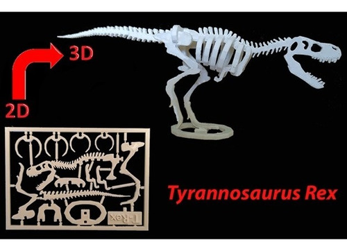  Esqueleto Dinosaurio T-rex Para Armar Impresion 3d 30cm