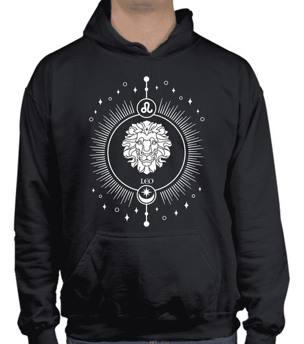 Sudadera Hoodie Del Zodiaco Con Signo Zodiacal Leo