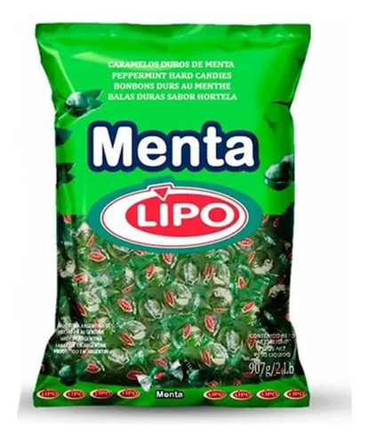 Caramelos Lipo menta 907g