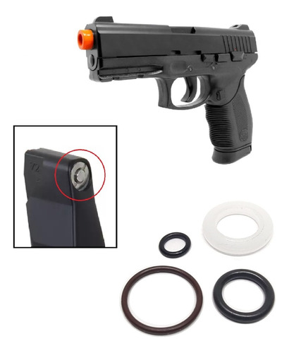 Vedações P/válvula Output Pistola Co2 Airsoft 24/7 Kwc®