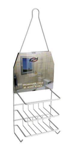 Imagen 2 de 4 de Organizador Repisa Triple Baño Ducha Alambre Acerado Epoxi