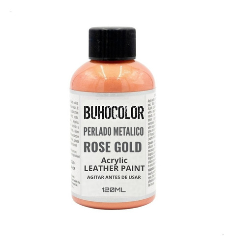 Tinte Metalizado Perlado Al Agua Multisuperficies -buhocolor Color Rose Gold / Oro Rosado