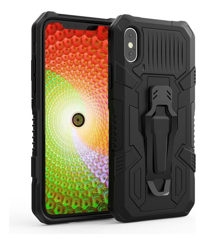 Funda Para Motorola G8 Power Lite New Robot + Gancho Negro