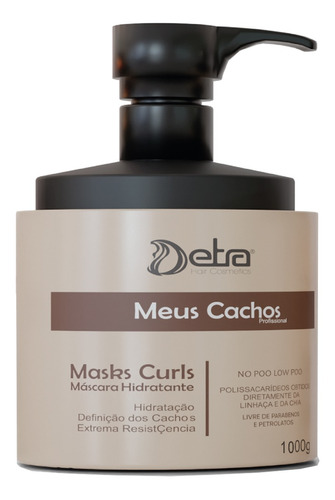 Detra Hair Máscara Capilar Meus Cachos 1kg O Mais Vendido