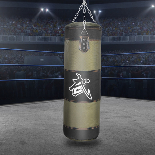 . Boxing Hook Kick Sandbag Fight Karate Punch Vacío