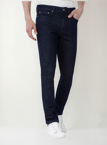 Jeans Straight Fit Algodón Egipcio Para Hombre