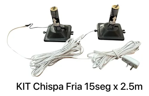 Kit Chispa Fria Dj Fiestas Revelación Entrada 2 Gerb 220volt