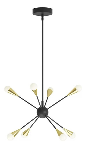 Lampara Led Colgante Artika Sputnik Moderna Elegante Color Negro