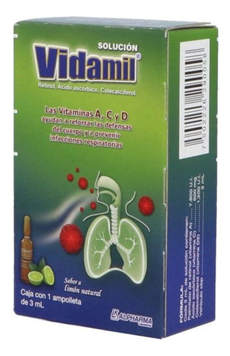 Vidamil Limon Caja Con 1 Ampolleta Con 3 Ml