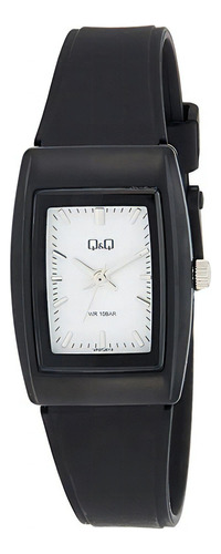 Reloj Q&q Qyq Vp31j013y Deportivo Goma Dama + Estuche Color de la correa Negro