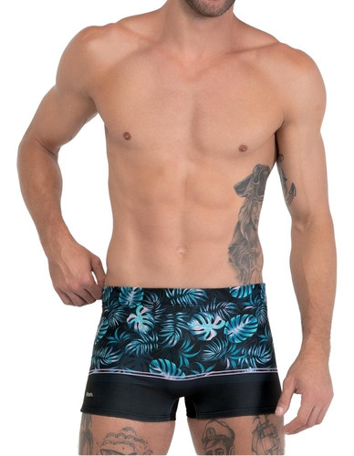 Sunga Boxer Mash Estampada Fps 50+ Forrada Moda Praia Verão