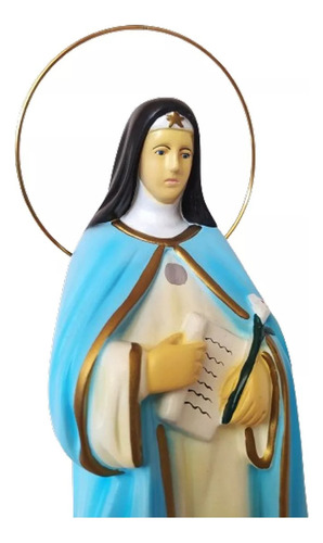 Imagem De Santa Beatriz 28 Cm Beatriz Da Silva Aureola Metal Cor Pintura A Mão