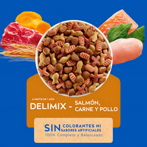 Cat Chow Delimix 24kg 21+3kg Saco Grande Relleno Gato Adulto