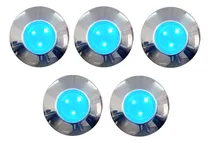 Comprar 5 Refletores Super Led 3 Basic Inox 9 Wats Capa Inox