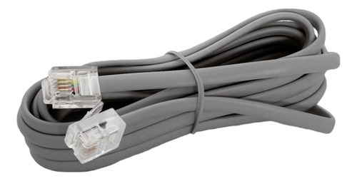 Cable Telefónico Gris 1.8 M Paq/50pz