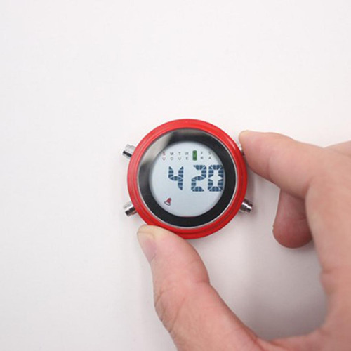 Mini Reloj De Motocicleta Reloj Impermeable Reloj Negro Rojo