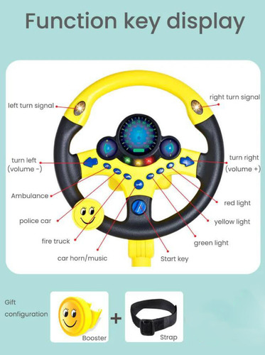 A Juguete De Volante Interactivo For Niños Con Sonido