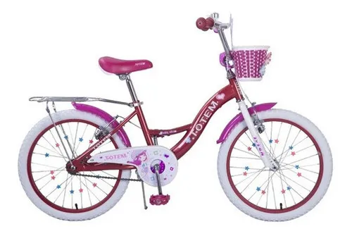 Bicicleta Infantil Totem Modelo Miss Lilly Aro 20 Cuotas sin inter s