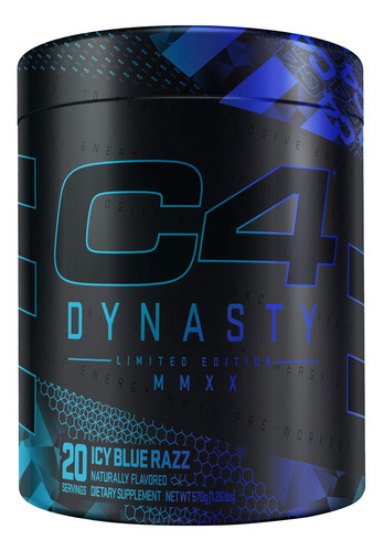 Cellucor C4 Dynasty Mmxx - Polvo De Preentrenamiento Azul Hi