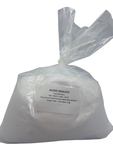 Acido Oxálico 5 Kg Tg 10% Off Quimicaxquimicos