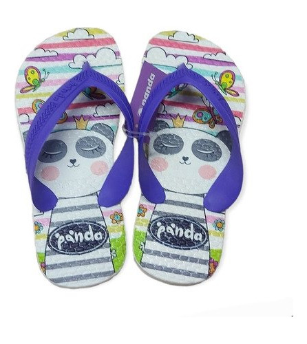 Ojotas Chinelas Estampadas Nena Nene Playeras Panda 