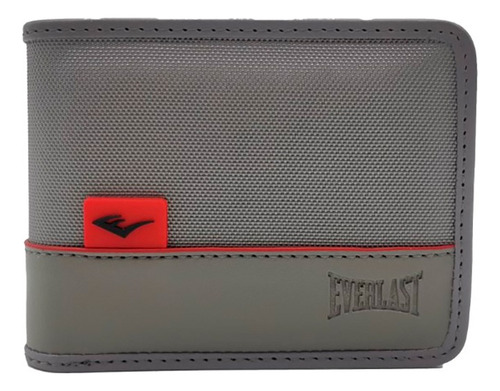 Billetera Everlast Perfecta Para Ocasiones Especiales Color Gris Diseño De La Tela Liso