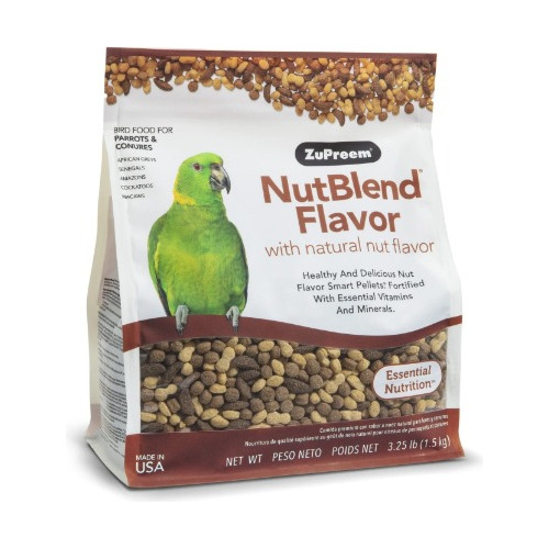 Zupreem Alimento Nutblend  Sabor Natural A Nueces Para Loros