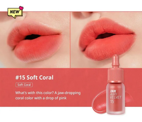 Peripera Ink Airy Velvet Tint Original #15 Soft Coral