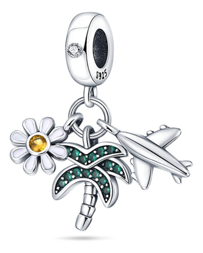 Charm Viaje Playa Compatible Plata Ley 925