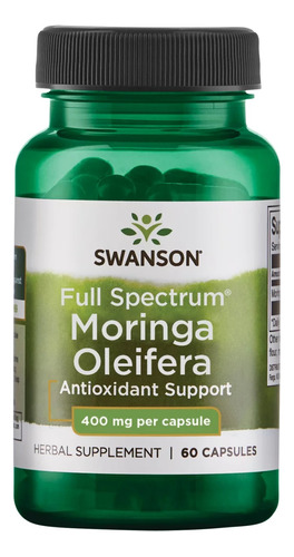 Swanson Moringa Oleifera Full Spectrum 400 Mg 60 Caps Sfn