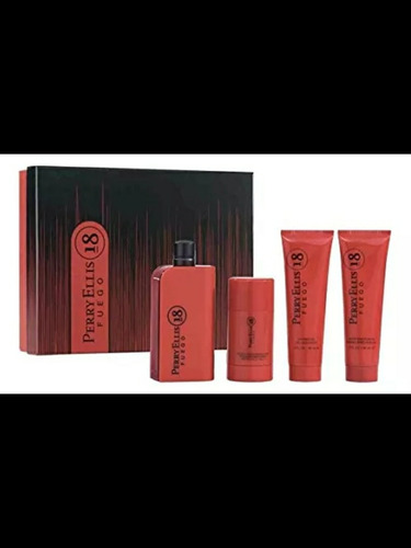 Perfume Perry Ellis 18 Fuego Set 