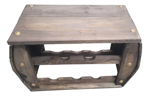 Mueble 5 Vinos Bodega Madera Cava Vinoteca Rustica Campo