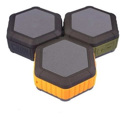 Bocina Bluetooth Hexagonal Resistente A Salpicaduras Y Vapor