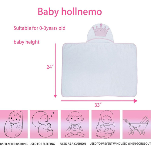 Toalla Unisex Con Capucha De Algodón Para Bebé, Toalla De Ba