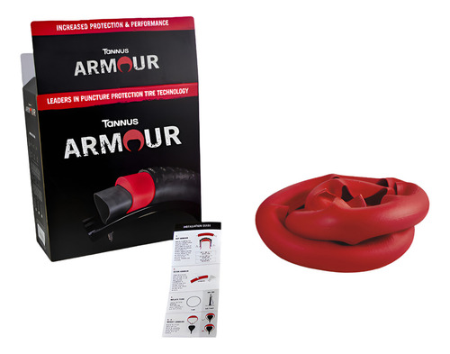 Protector Antipinchazos Tannus Armour 27.5x2.6-3.0 Color Rojo