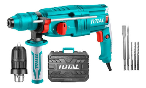 Martillo Rotopercutor Sds Total 800w 26mm C/mandril Extra Celeste 50hz