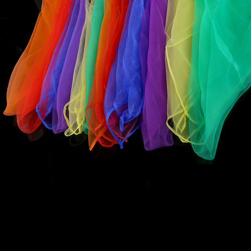 12 Pañuelos Cuadrados De Gasa, Color Caramelo, Finos, Para