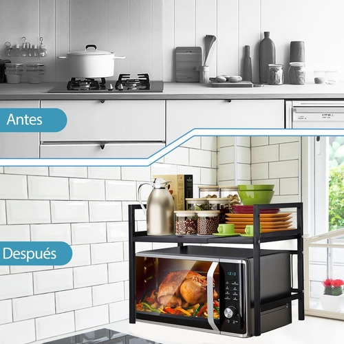 Estante De Microondas Extensible Estantes Para Horno Cocina