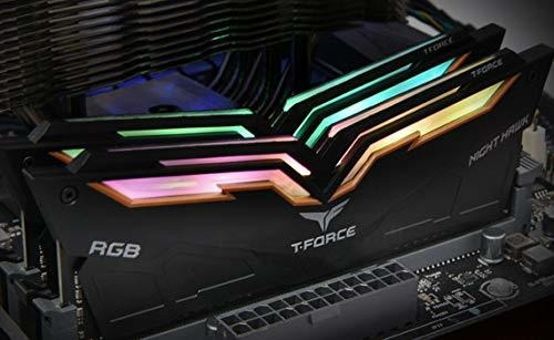 Memoria Ram 16gb Teamgroup T-force Night Hawk Rgb Ddr4 Kit Sdram (2x8gb) 3200mhz (pc4-25600) Cl16 Modulo Tf1d416g3200hc1