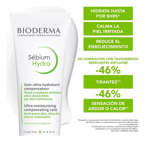 Bioderma Sébium Hydra, Suaviza E Hidrata Profundamente, 40ml