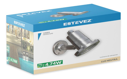 Pack 4 Proyectores Led 5w, Ip67, Estévez, Acero Inoxidable