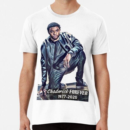 Remera Chadwick Boseman Forever Black Panther King 1977-2020