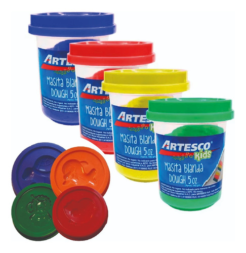 Masa De Moldear Artesco 142 Gr Pack X 4 Super Oferta