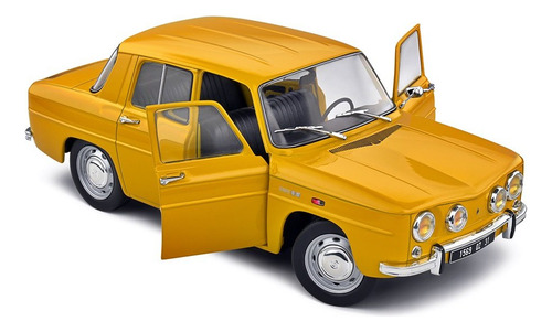 Miniatura Carro Renault 8s 1968 1:18 Solido Amarelo