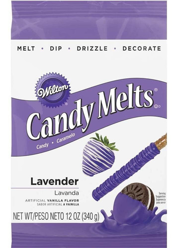 Wilton 1911-1358 Caramelo De La Lavanda Melts, De 12 Onzas