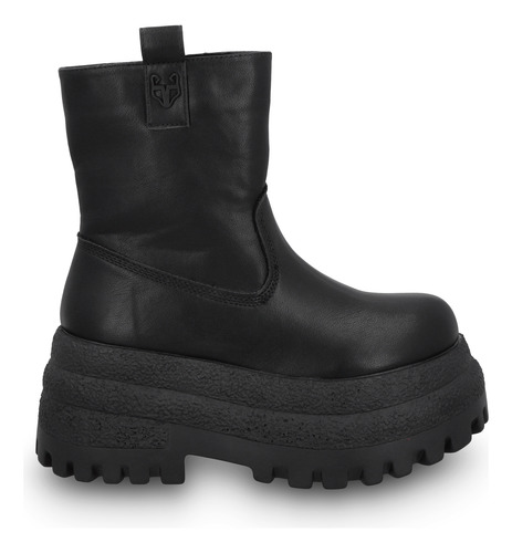 Botin Plataforma Negro 55292 Gotta