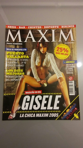 Revista Maxim Gisele Enero 2006.