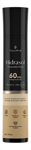 Hidrasol Protetor Facial Fps60 Uva20 50g Tulípia