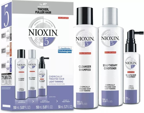 Kit Nioxin Hair System 5 Sh 150ml + Cond 150ml + Scalp 40ml